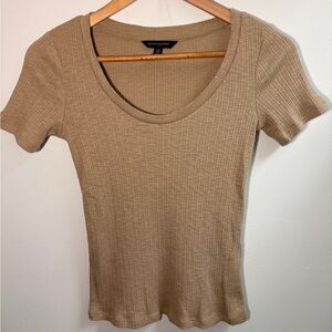 Banana Republic Women's XS Tan Ribbed Top